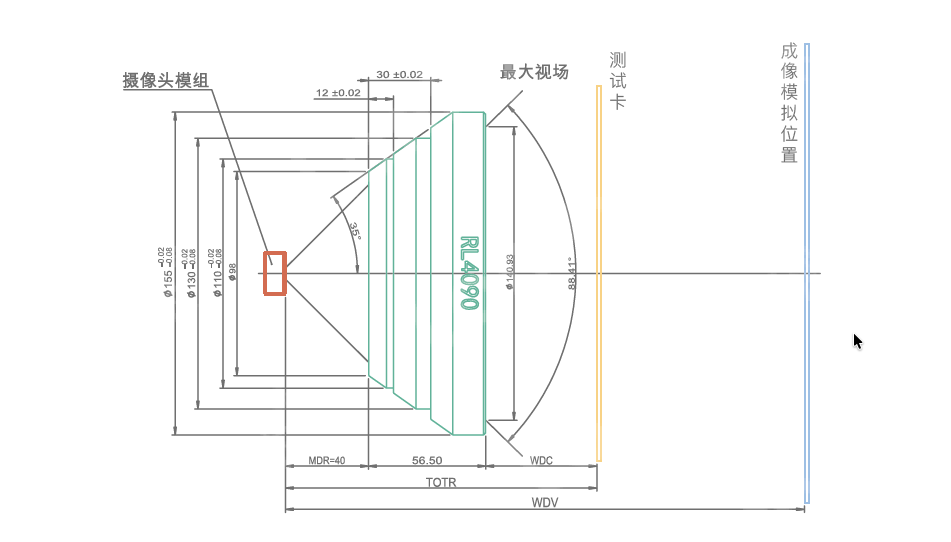 RL4090 Mechanical Drawing