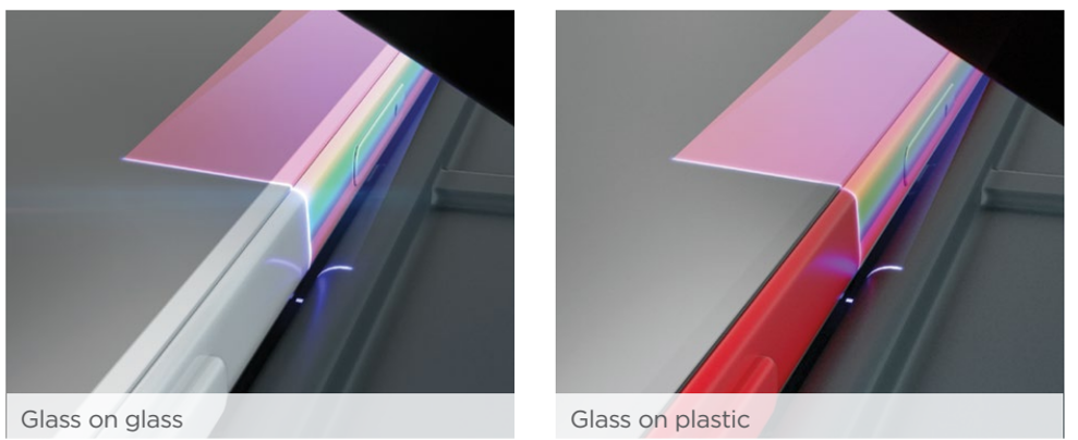 Glass on Plastic