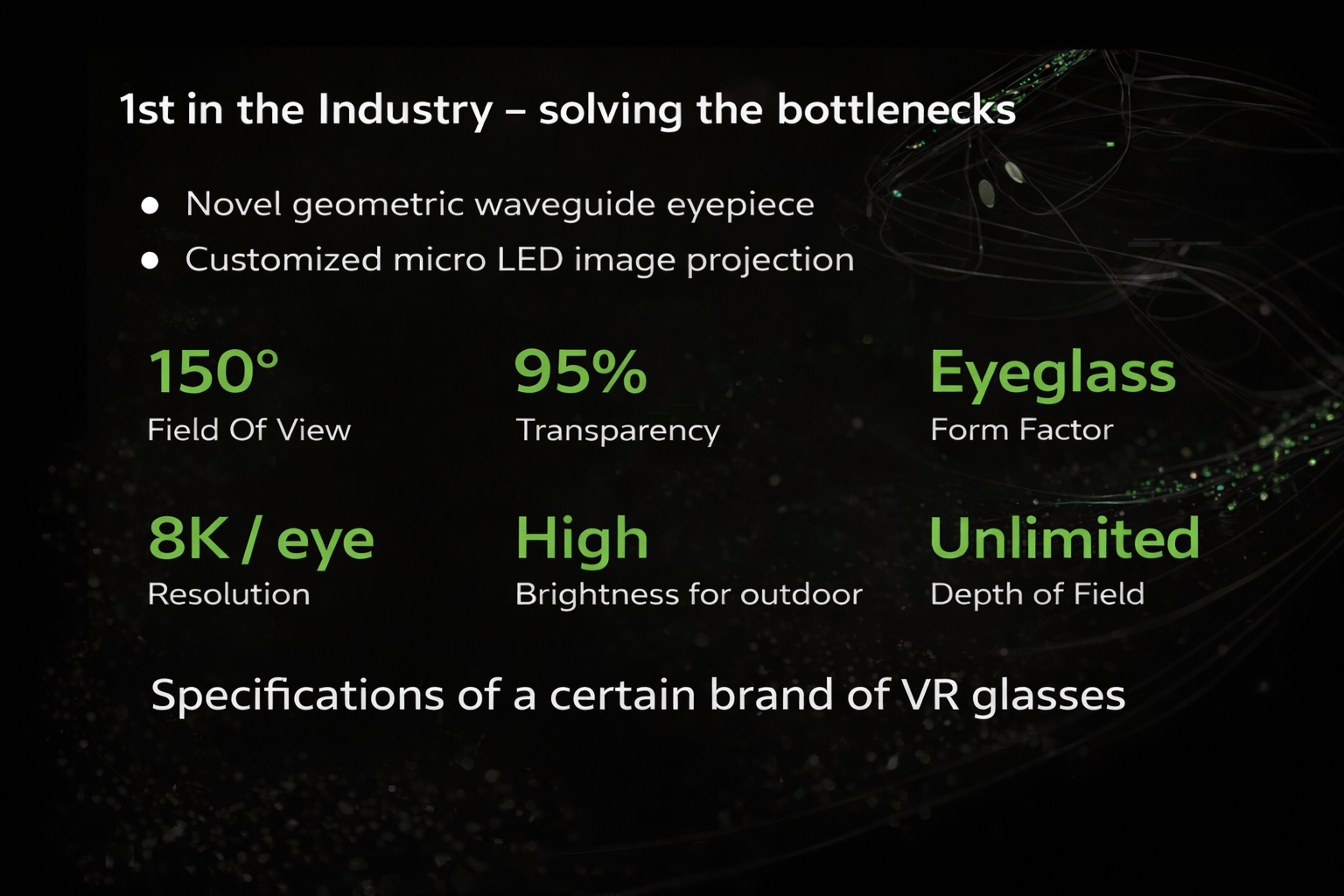 某品牌 VR 眼鏡參數