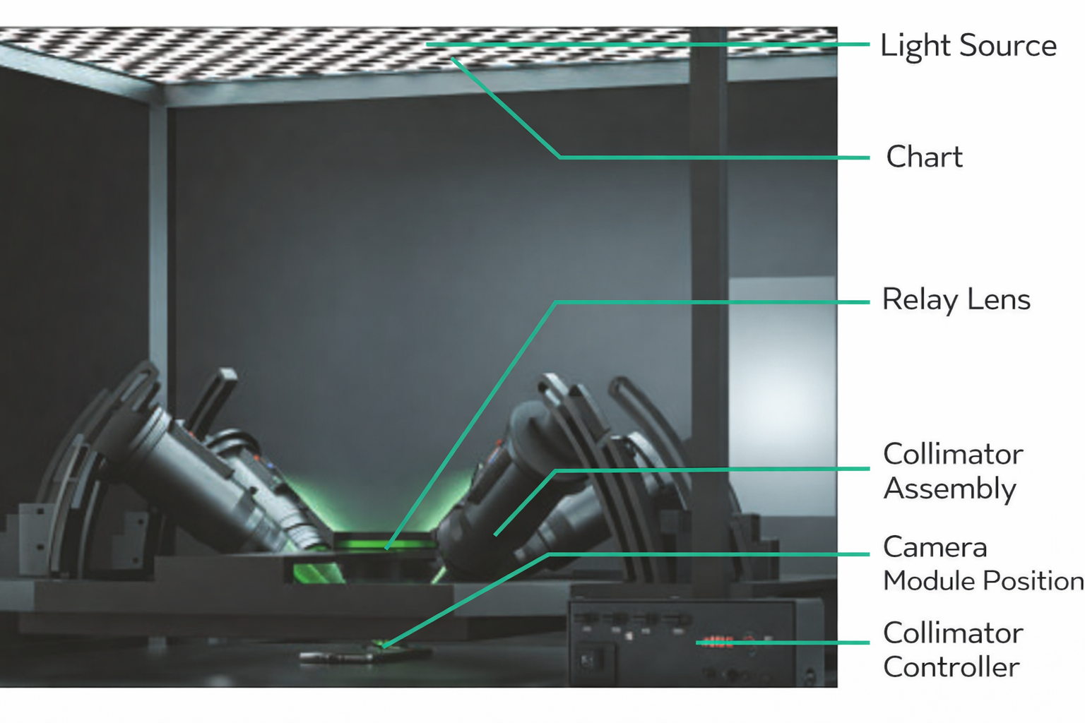 中繼鏡 + 平行光管方案（照片）