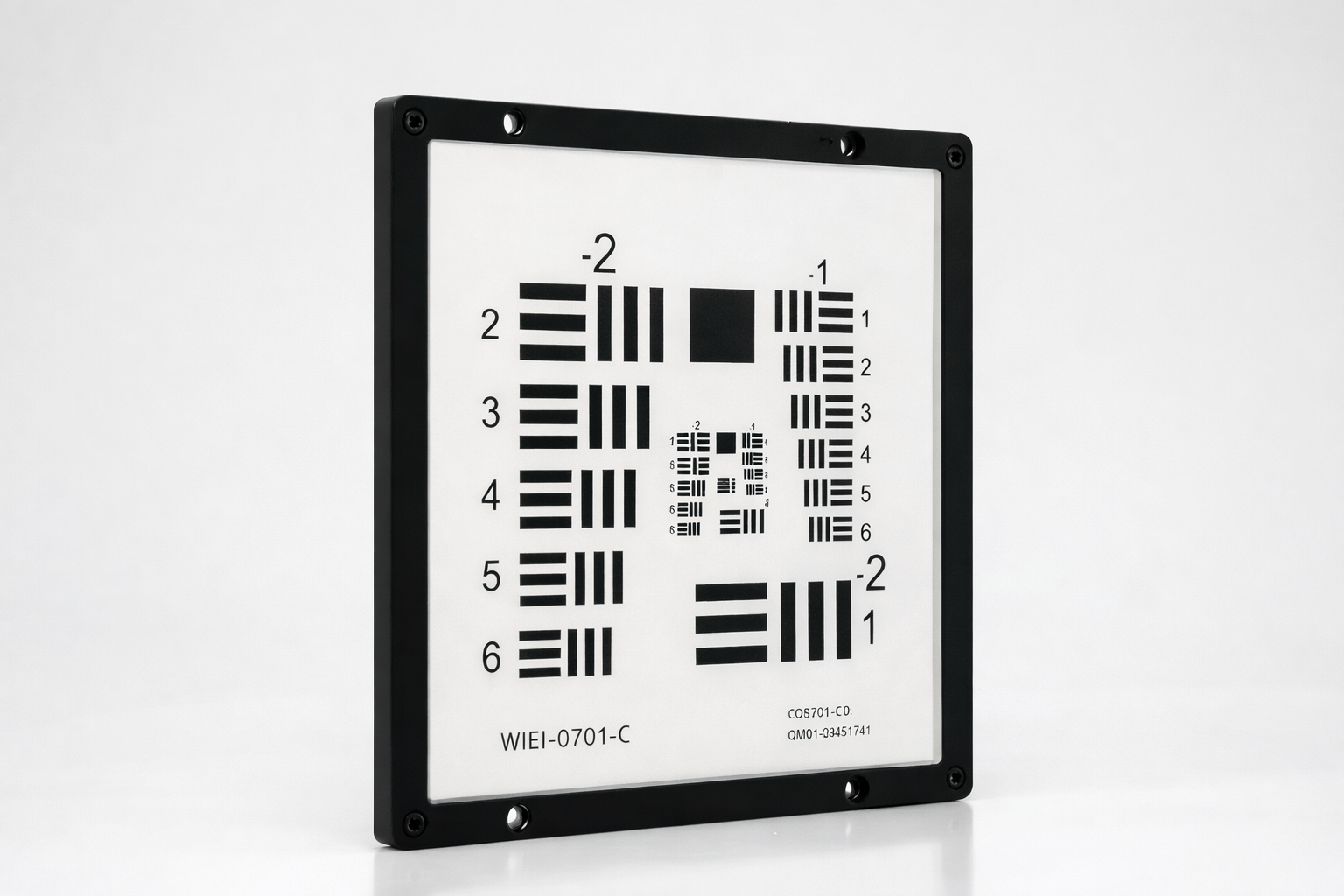 Photo of custom ceramic calibration plate mounting fixture