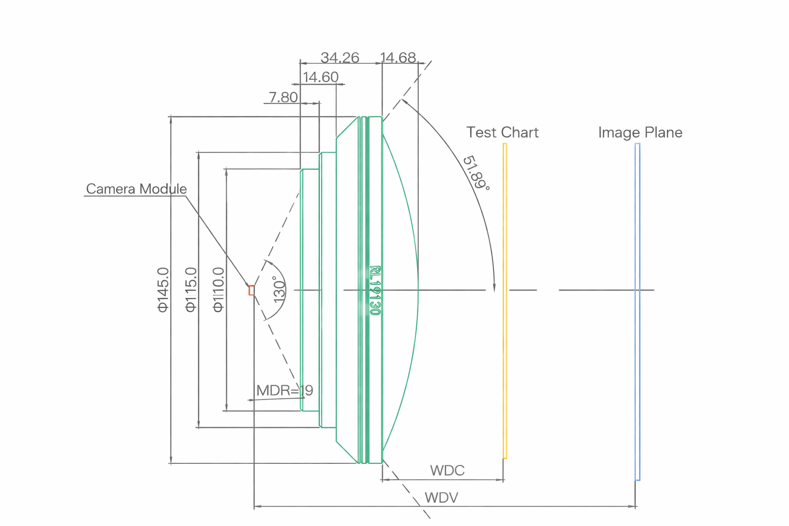 RL19130 Mechanical Dimension Drawing