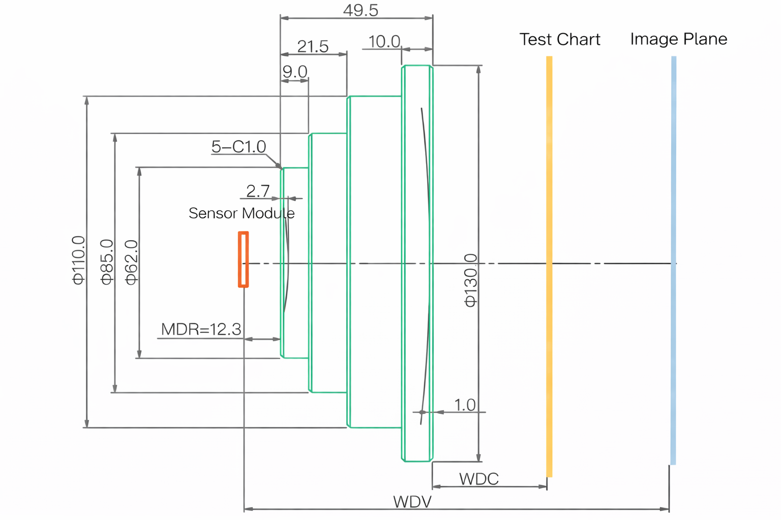 RL1590-267 Mechanical Drawing